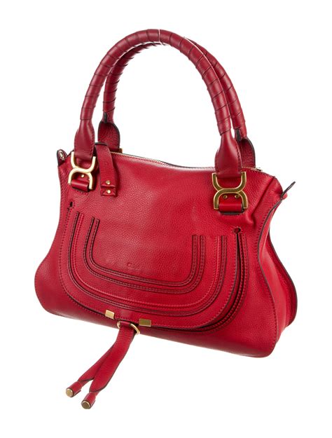 chloe satchel|chloe marcie medium leather satchel.